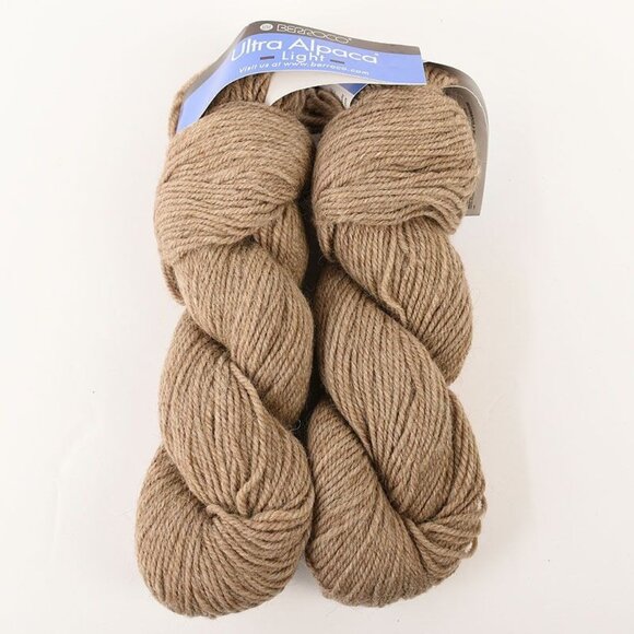 Berroco Ultra Alpaca Light Yarn 2 Skeins Alpaca Wool Blend Steel Cut Oats - Picture 1 of 3